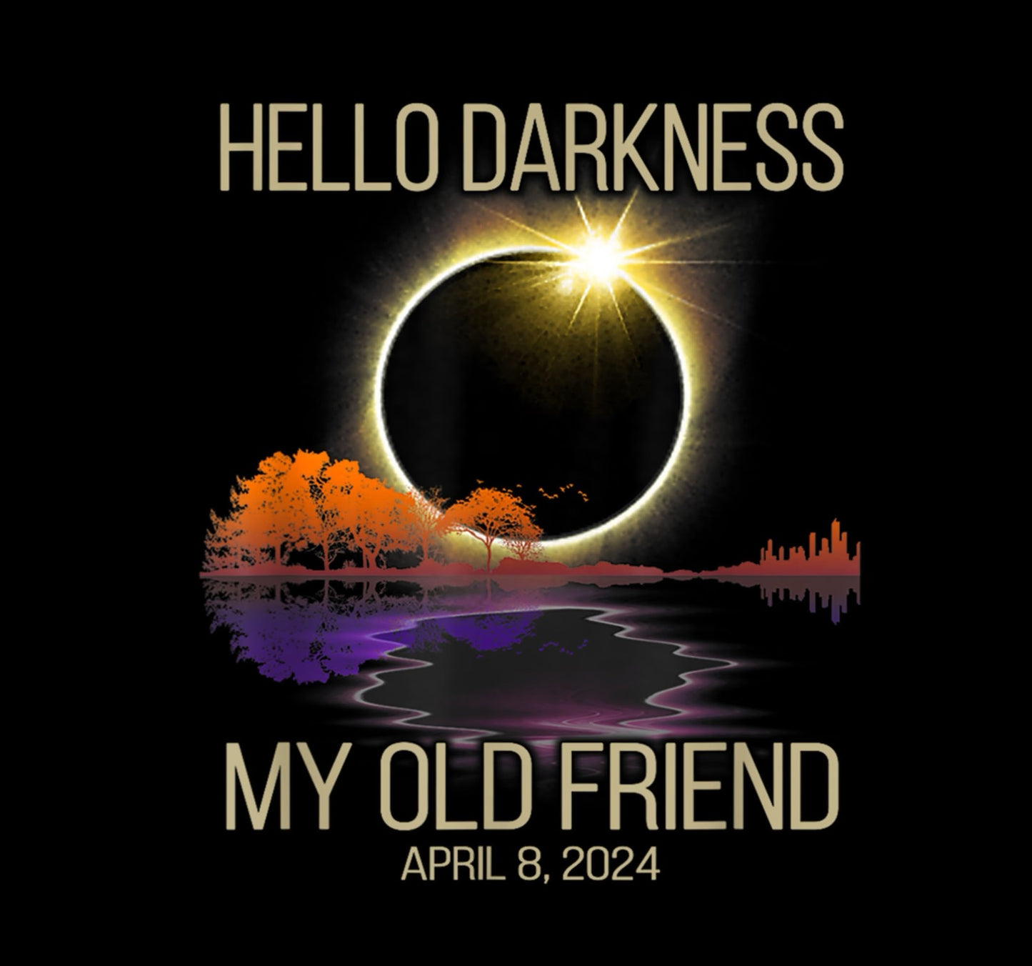 Hello Darkness My Old Friend DTF TRANSFER