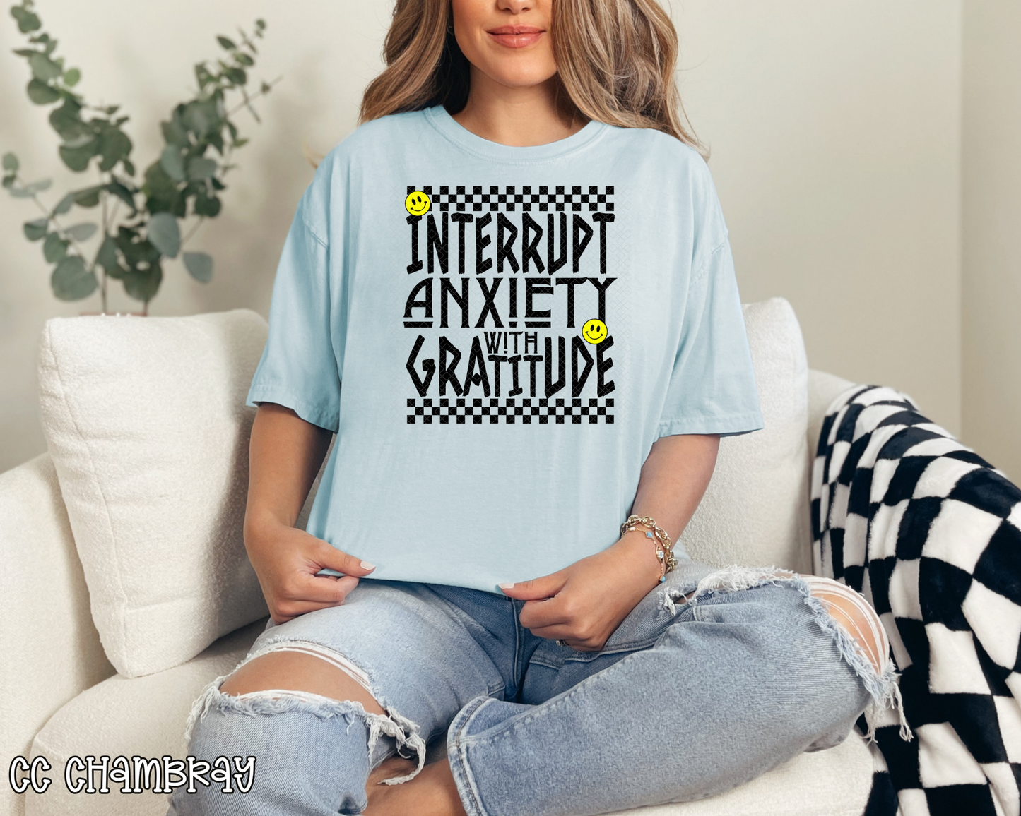 Interrupt Anxiety with Gratitude DTF TRANSFER