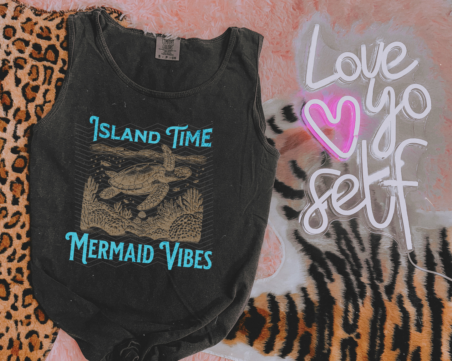 Island Time Mermaid Vibes DTF TRANSFER