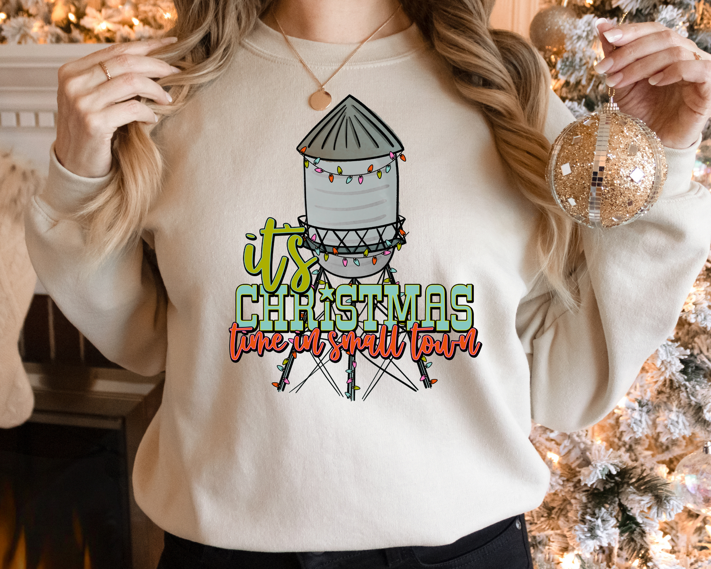It's Christmas Time In Small Town DTF TRANSFER