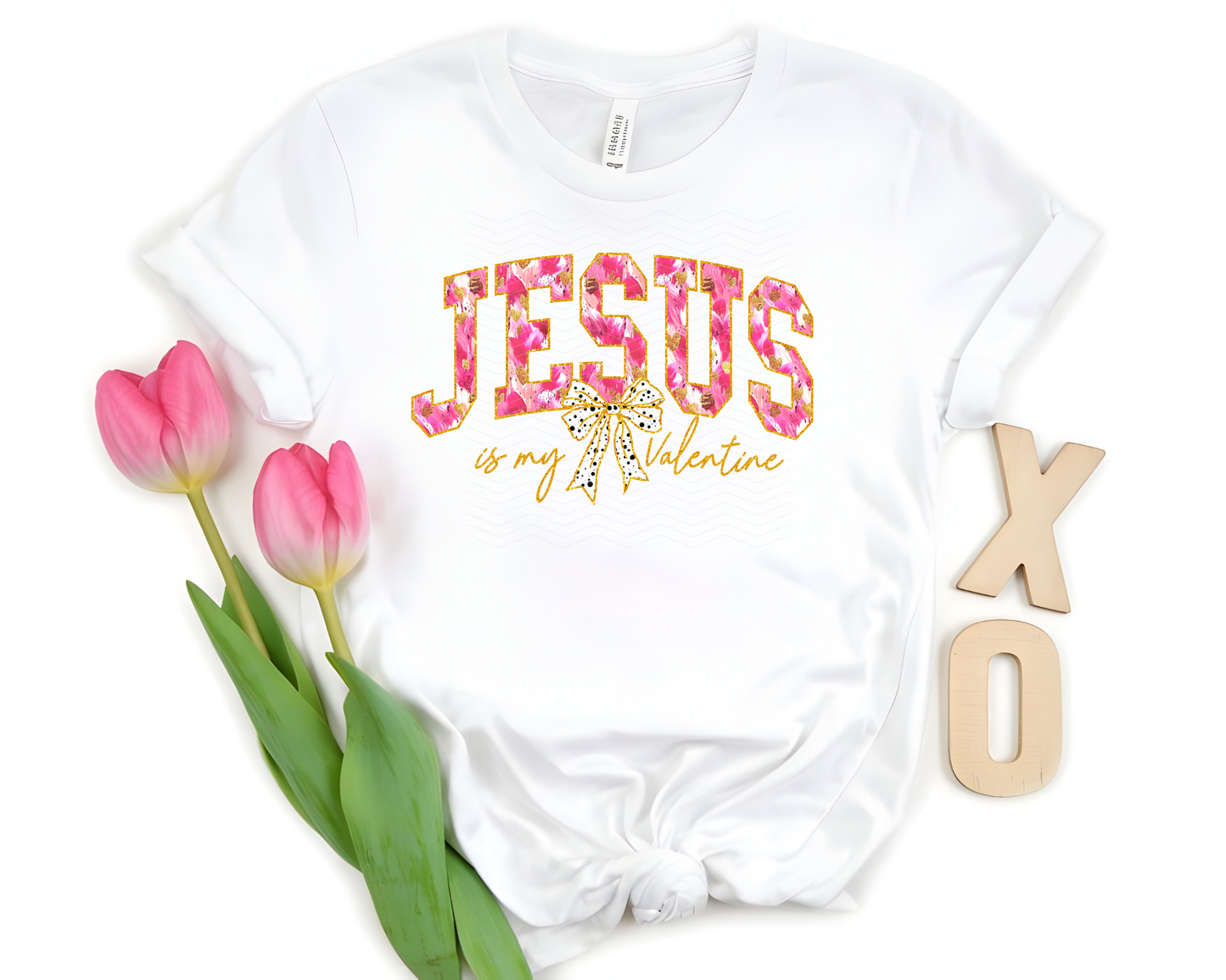 Jesus Is My Valentine Brushstroke DTF TRANSFER