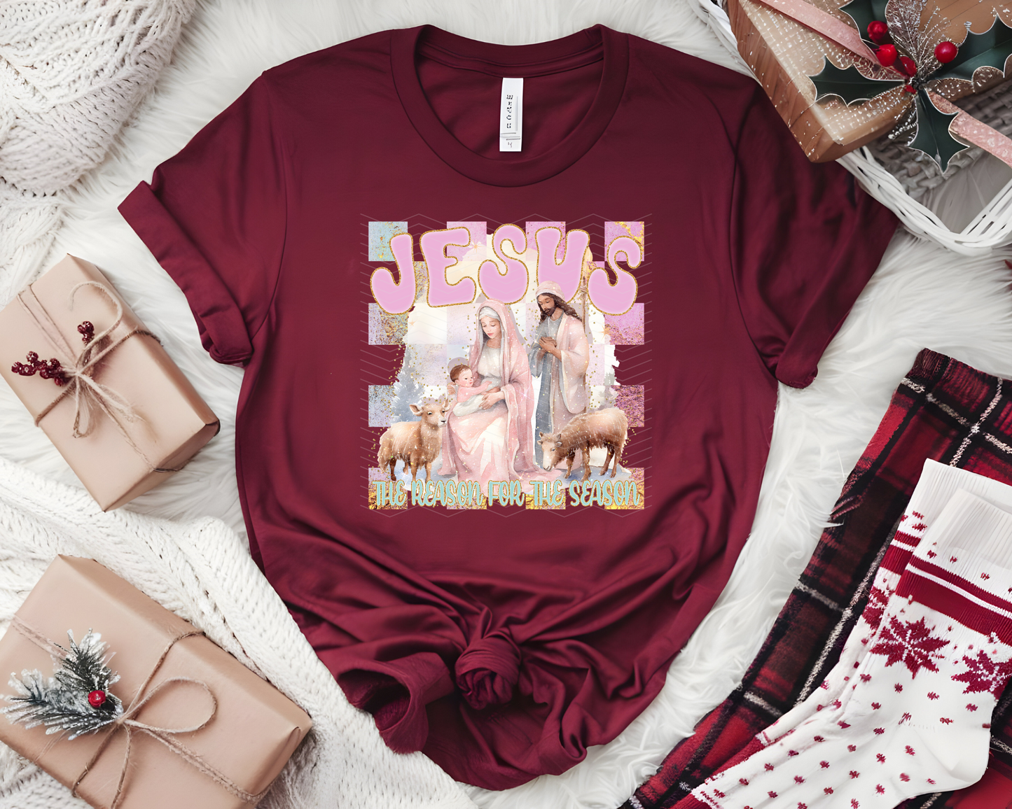 Jesus The Reason for the Season DTF TRANSFER