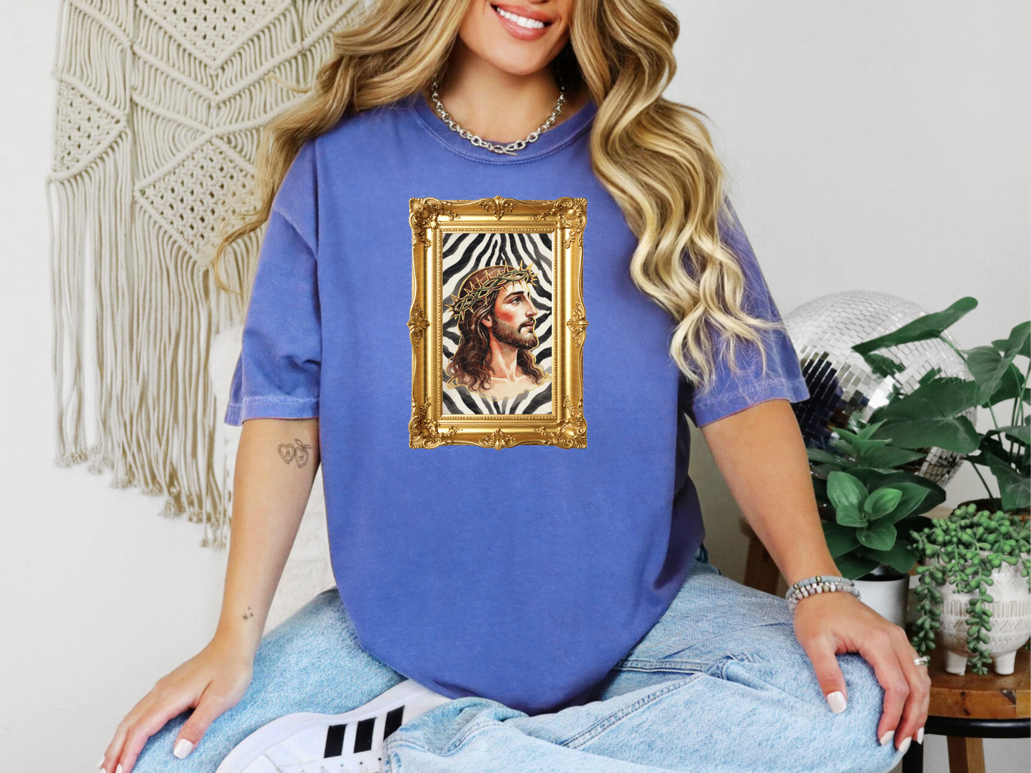 Jesus Crown of Thorns Portrait DTF TRANSFER