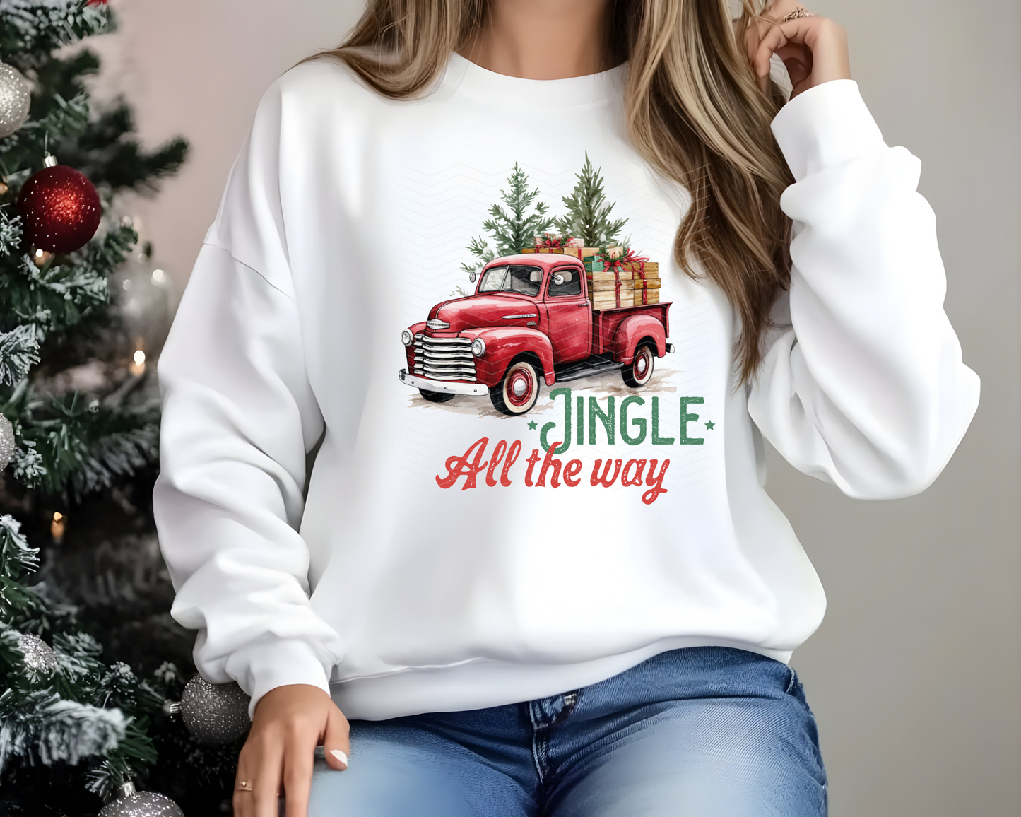 Jingle All The Way Vintage DTF TRANSFER