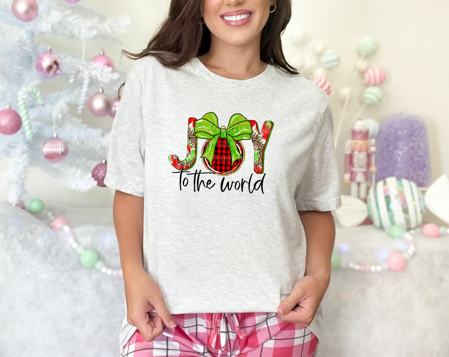 Joy To The World Ornament DTF TRANSFER
