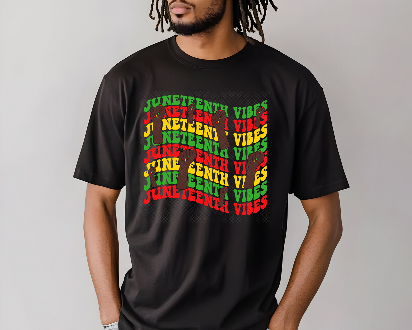 Juneteenth Vibes stacked DTF TRANSFER