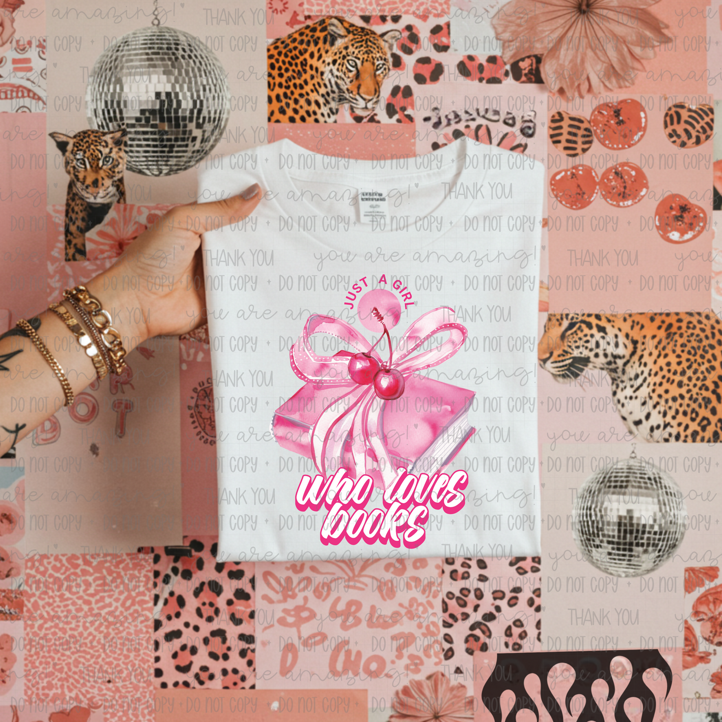 Just A Girl Who Loves Books DTF TRANSFER