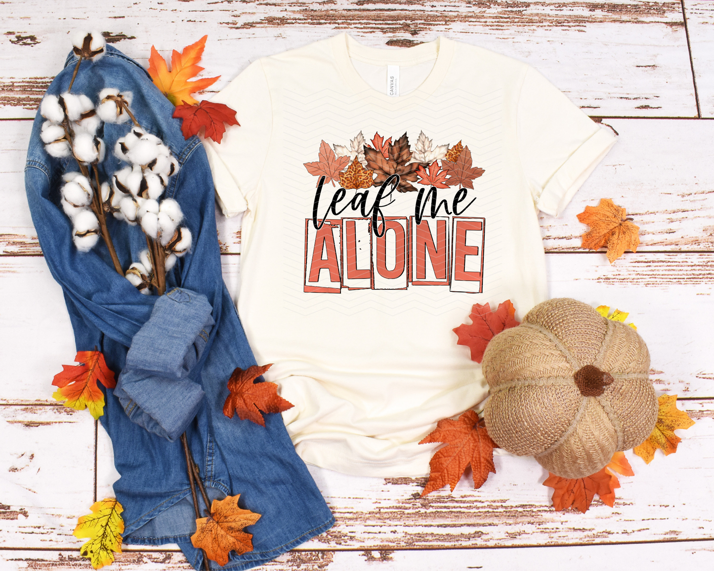 Leaf Me ALone Leopard DTF TRANSFER