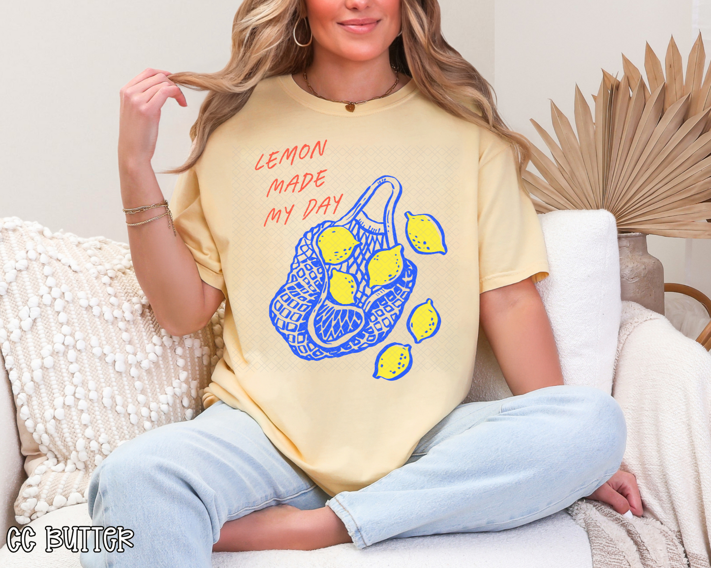 Lemon Made My Day Hand Drawn Collection DTF TRANSFER