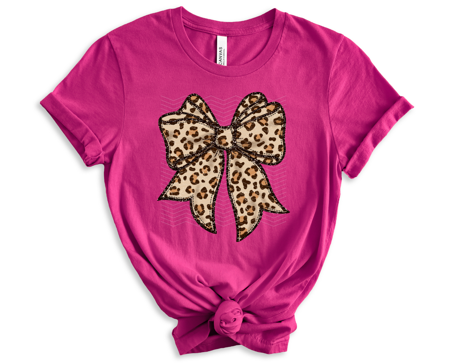 Leopard Bow DTF TRANSFER