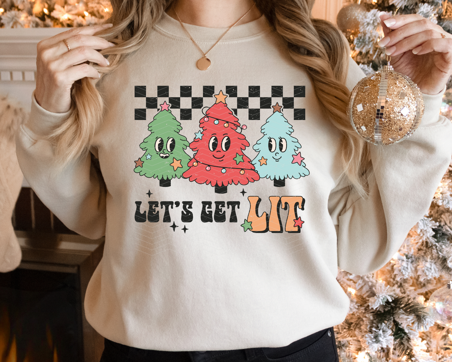 Let's Get Lit Trees DTF TRANSFER