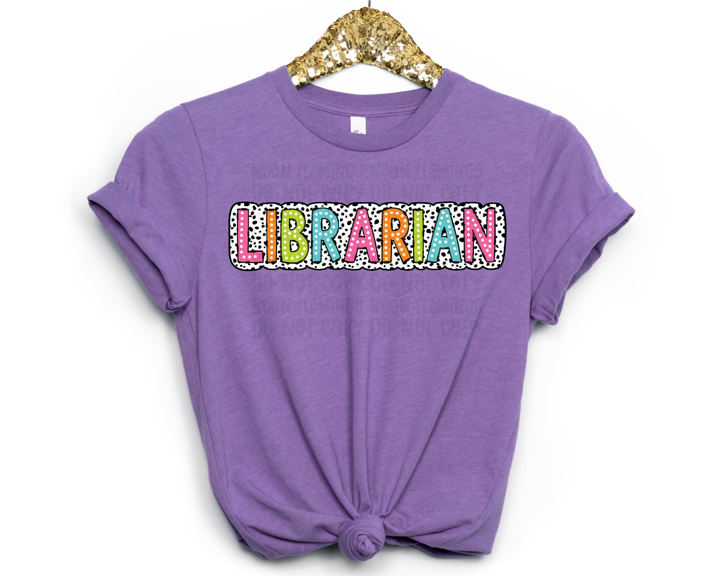 Librarian Dalmatian Dots DTF TRANSFER