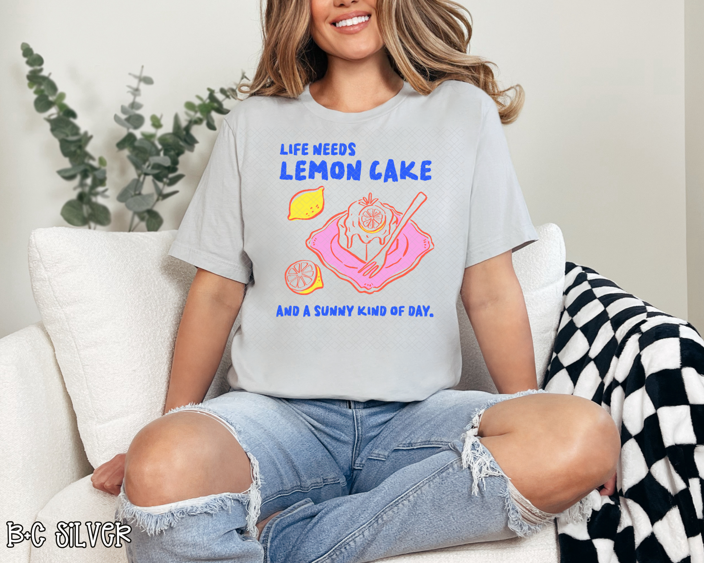 Life Needs Lemon Cake Hand Drawn Collection DTF TRANSFER