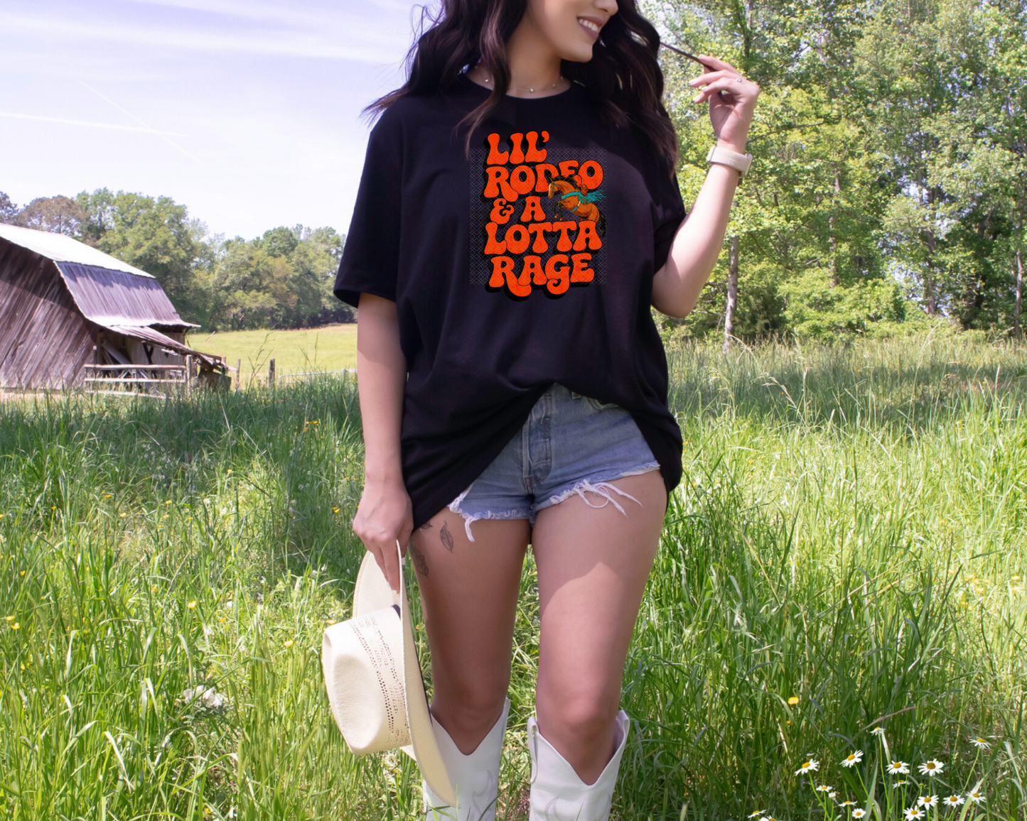 Lil Rodeo & A Lotta Rage Red DTF TRANSFER