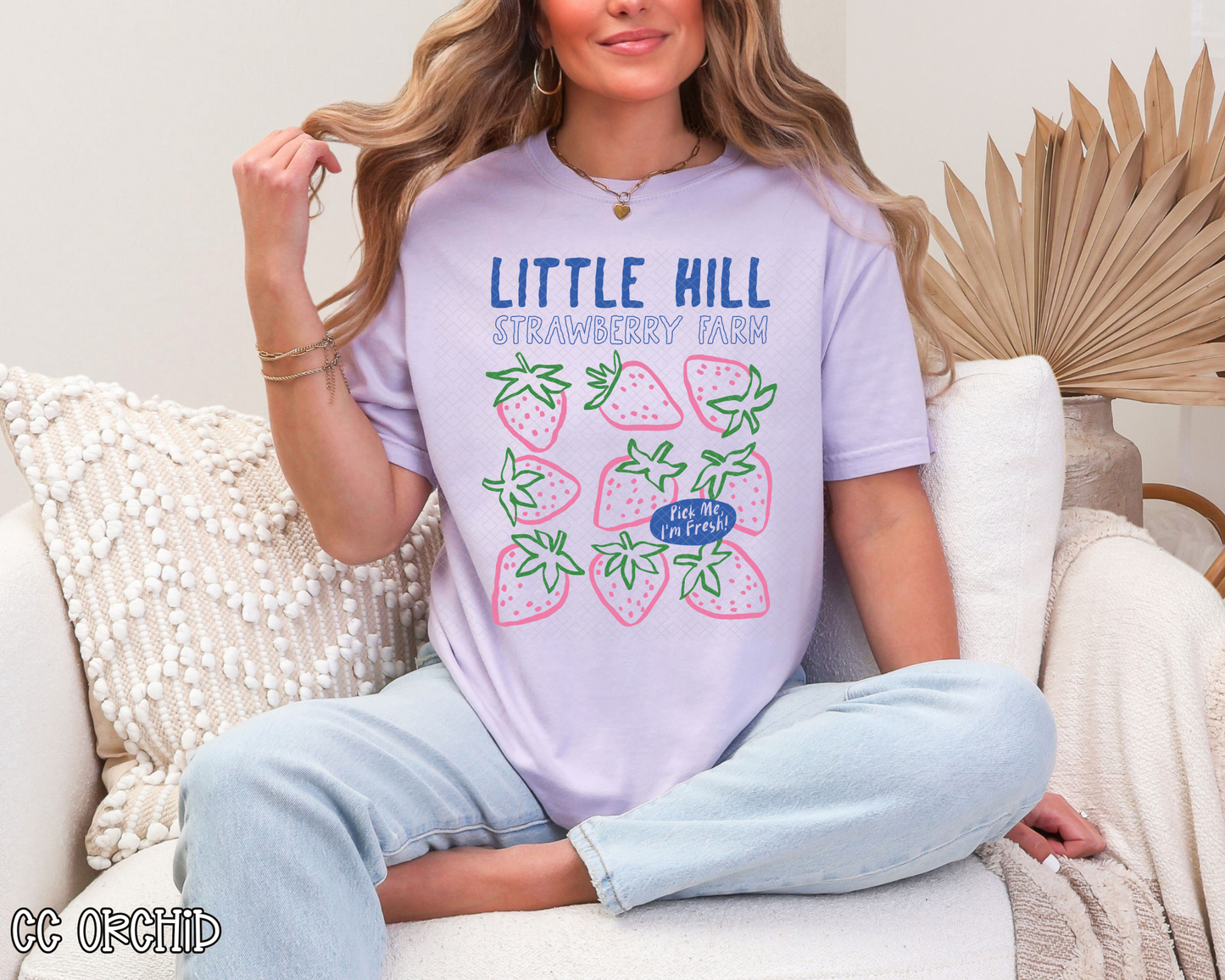 Little Hill Strawberry Farm Hand Drawn Collection DTF TRANSFER