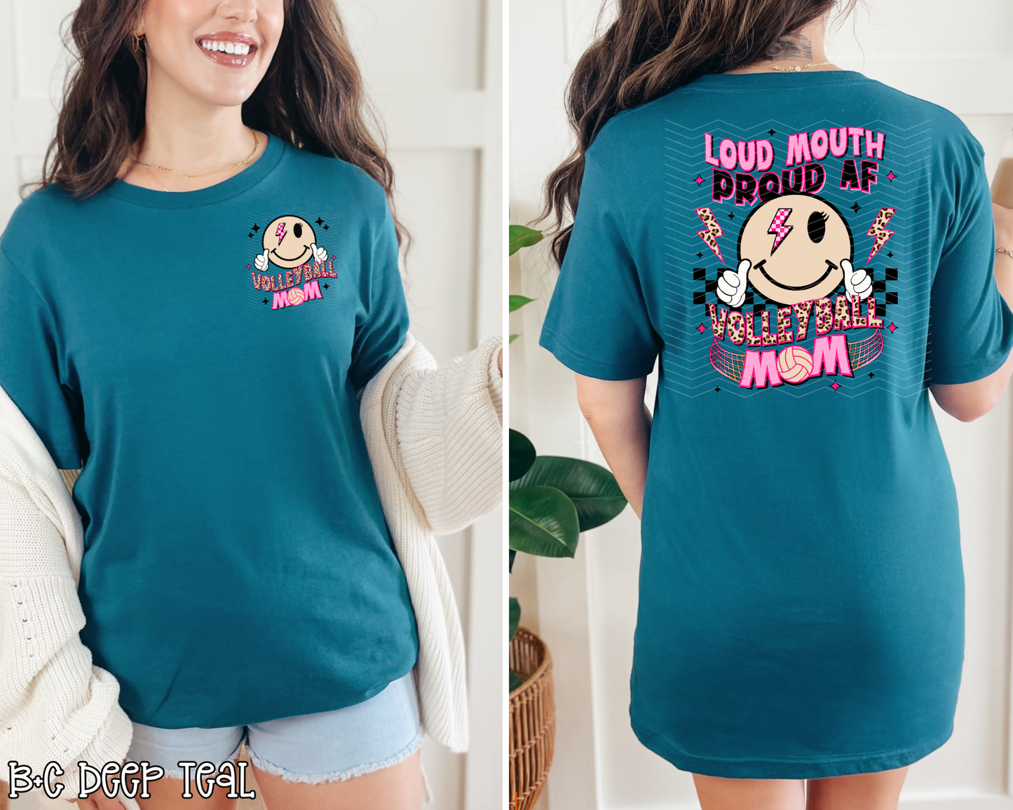 Loud Mouth Proud AF Volleyball Mom DTF TRANSFER