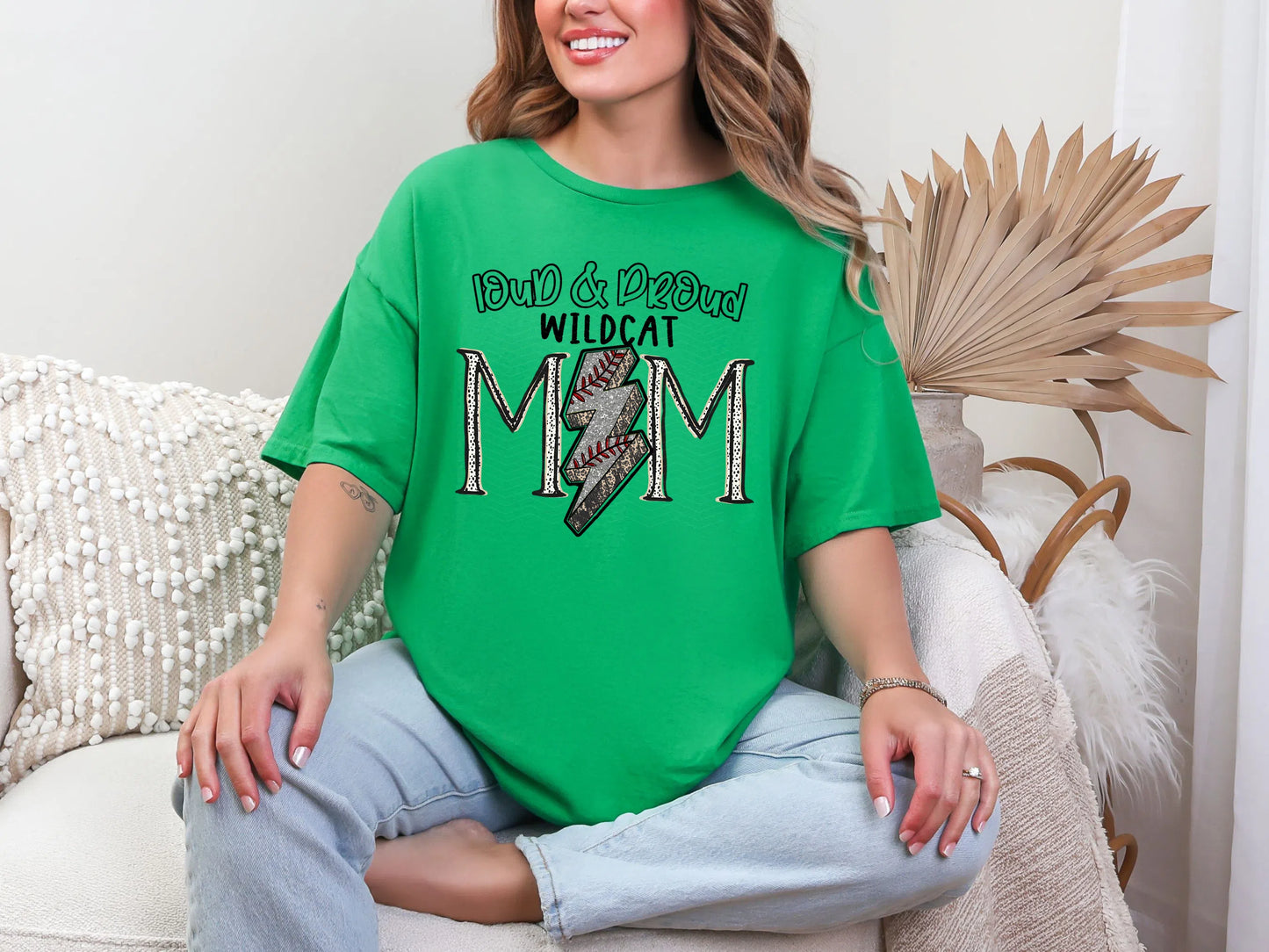 Loud and Proud Baseball Mom'wildcat DTF TRANSFER