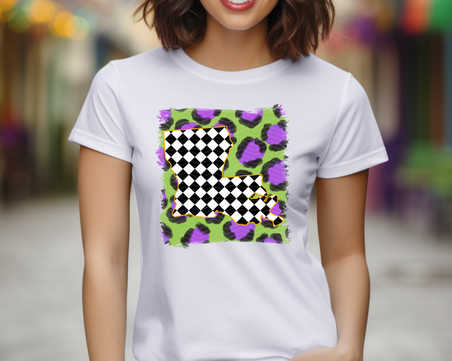 Louisiana Mardi Gras DTF TRANSFER