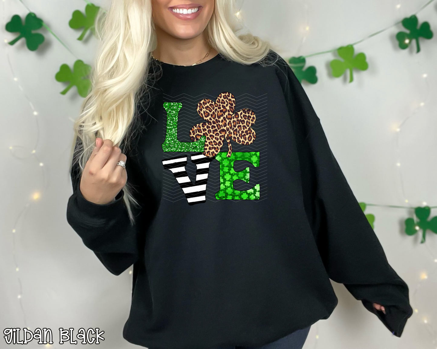 Love Leopard Shamrock DTF TRANSFER
