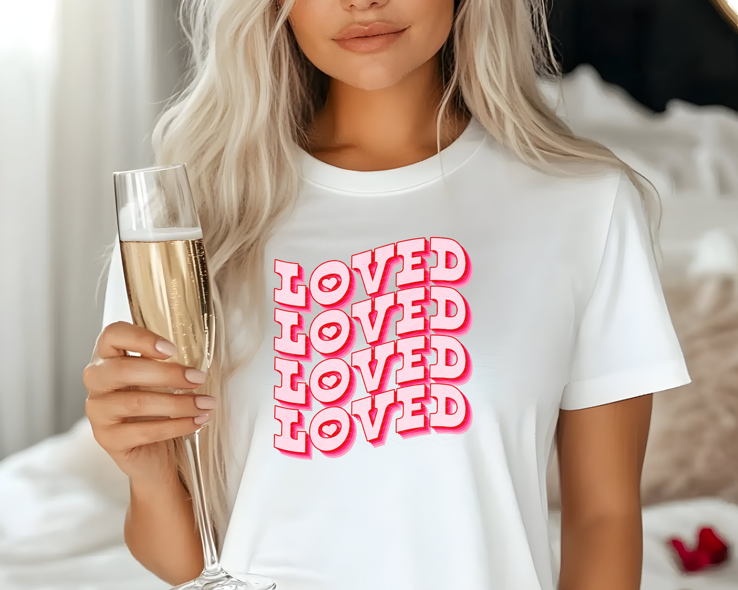 Loved Retro Wave DTF TRANSFER