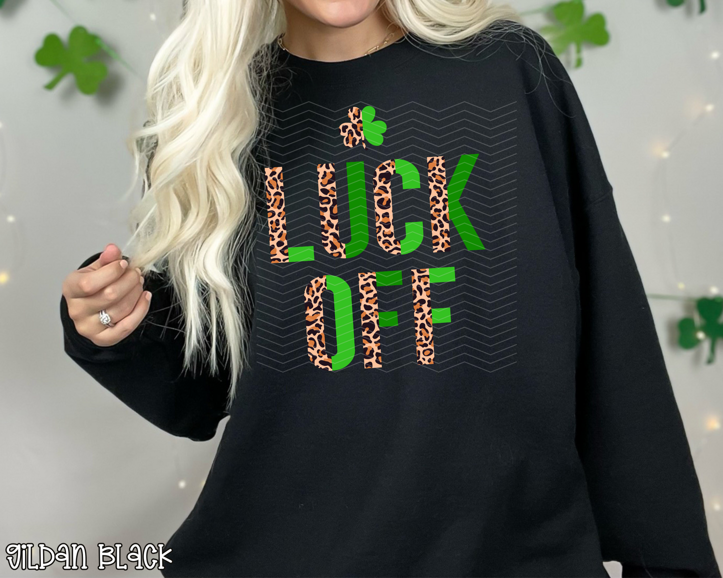 Luck Off Half Leopard DTF TRANSFER