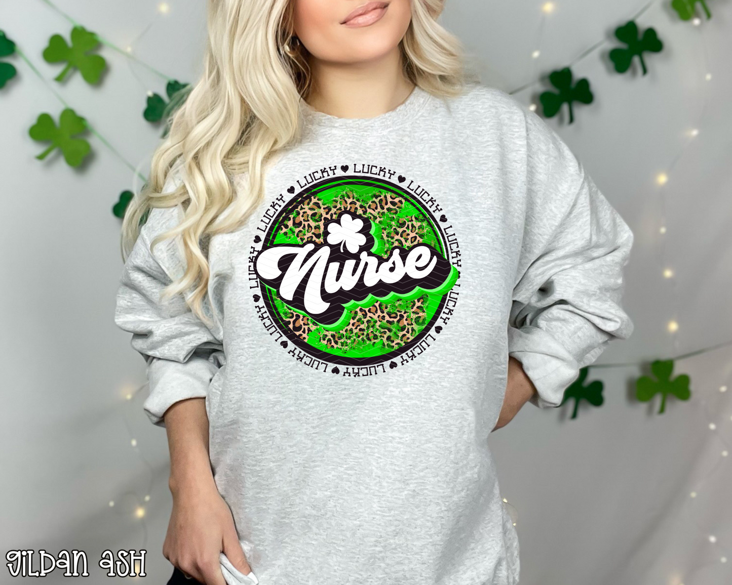 Lucky Nurse St Patrick's Circle DTF TRANSFER