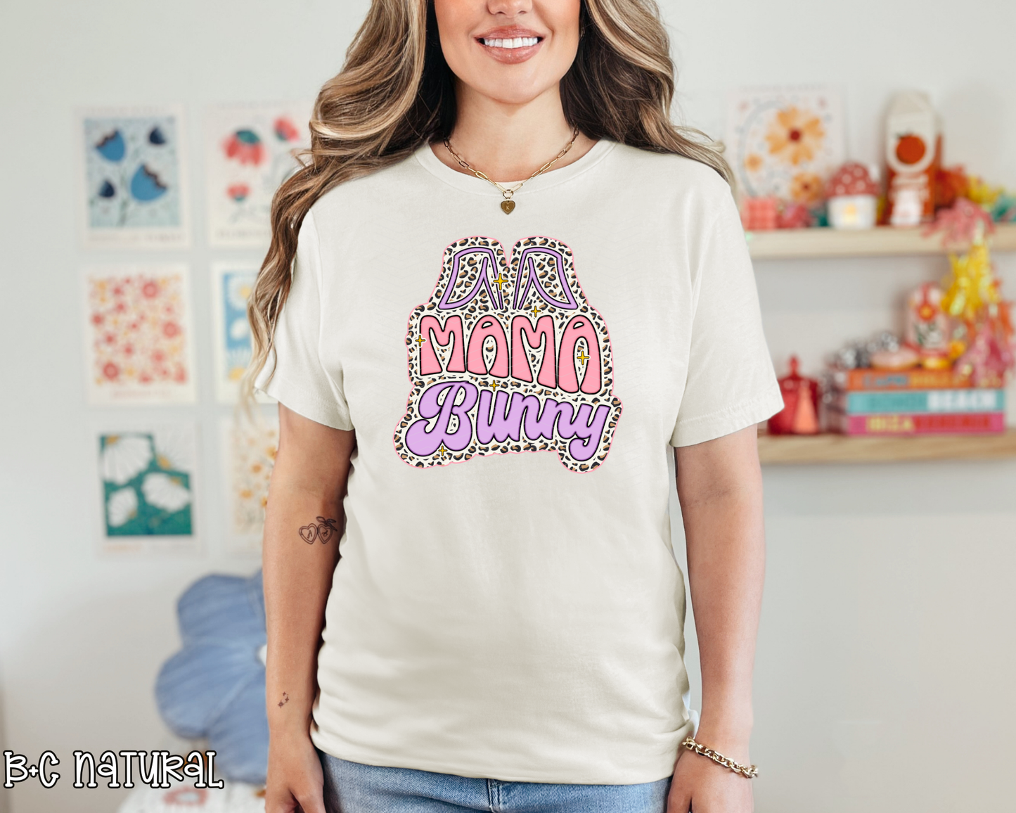 Mama Bunny Half Leopard | 2 Colors | DTF TRANSFER