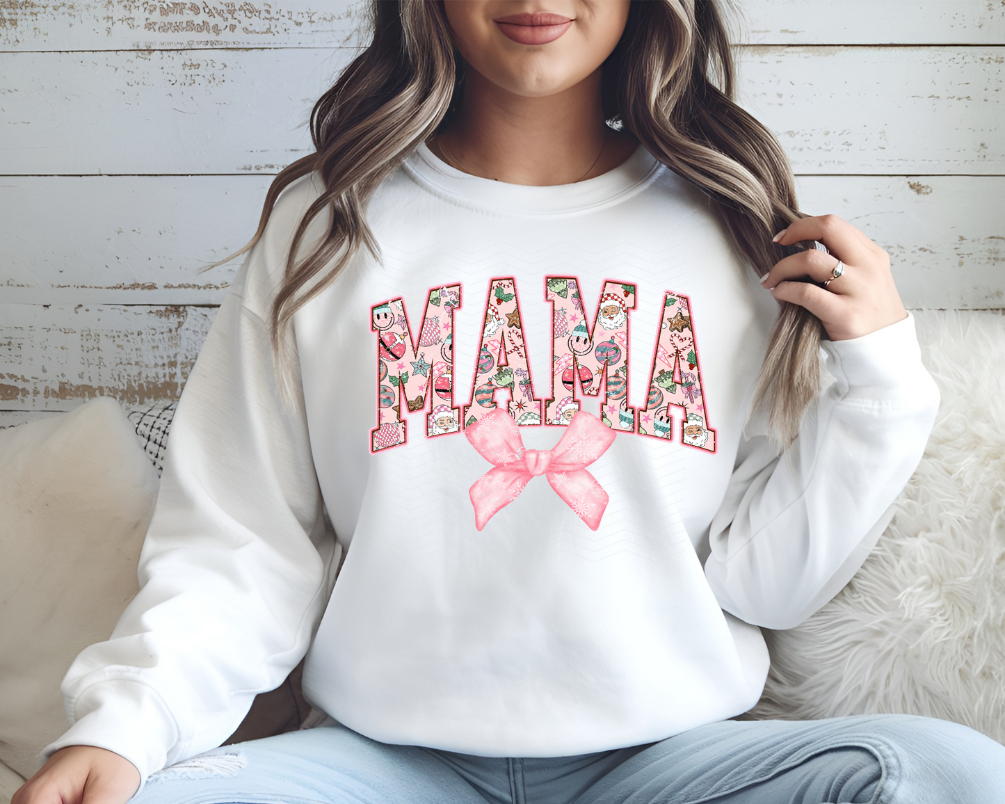 Mama Christmas Coquette DTF TRANSFER