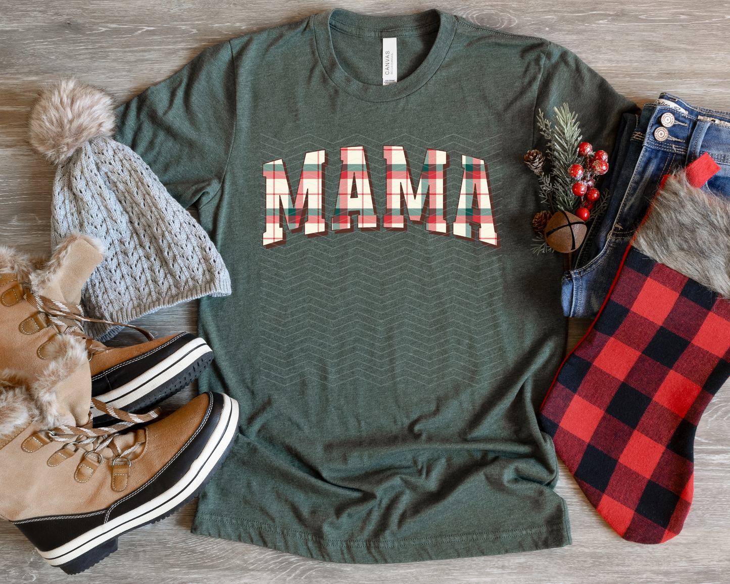 Mama Plaid DTF TRANSFER