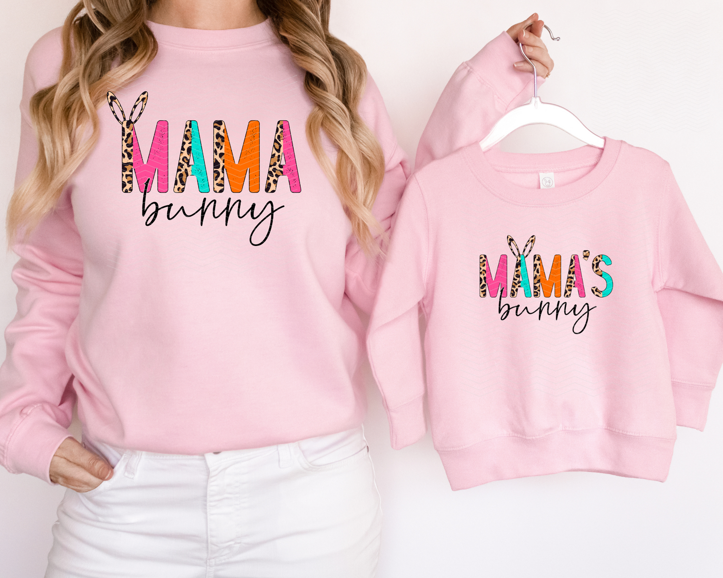 Mama & Mini Half Leopard Neon DTF TRANSFER