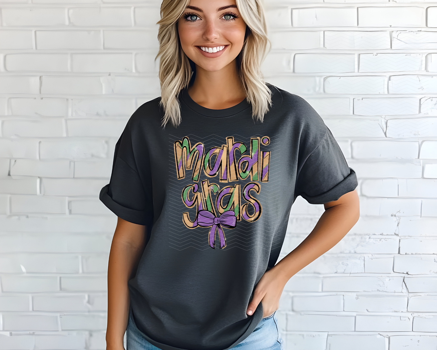 Mardi Gras Coquette DTF TRANSFER