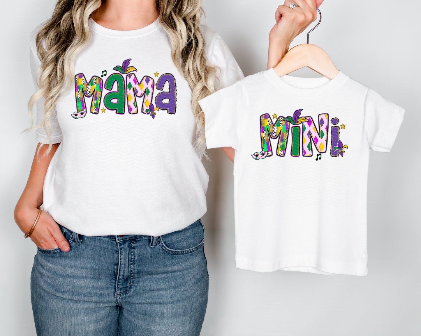 Mardi Gras Mama & Mini DTF TRANSFER
