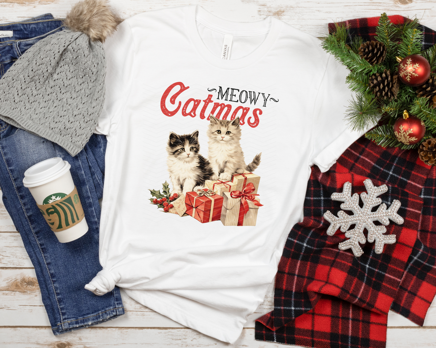 Meowy Catmas Vintage DTF TRANSFER
