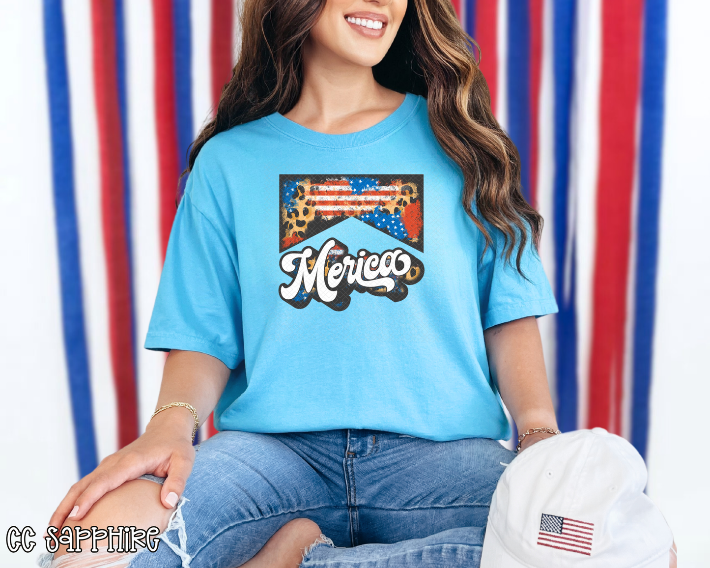Merica Grunge Leopard DTF TRANSFER