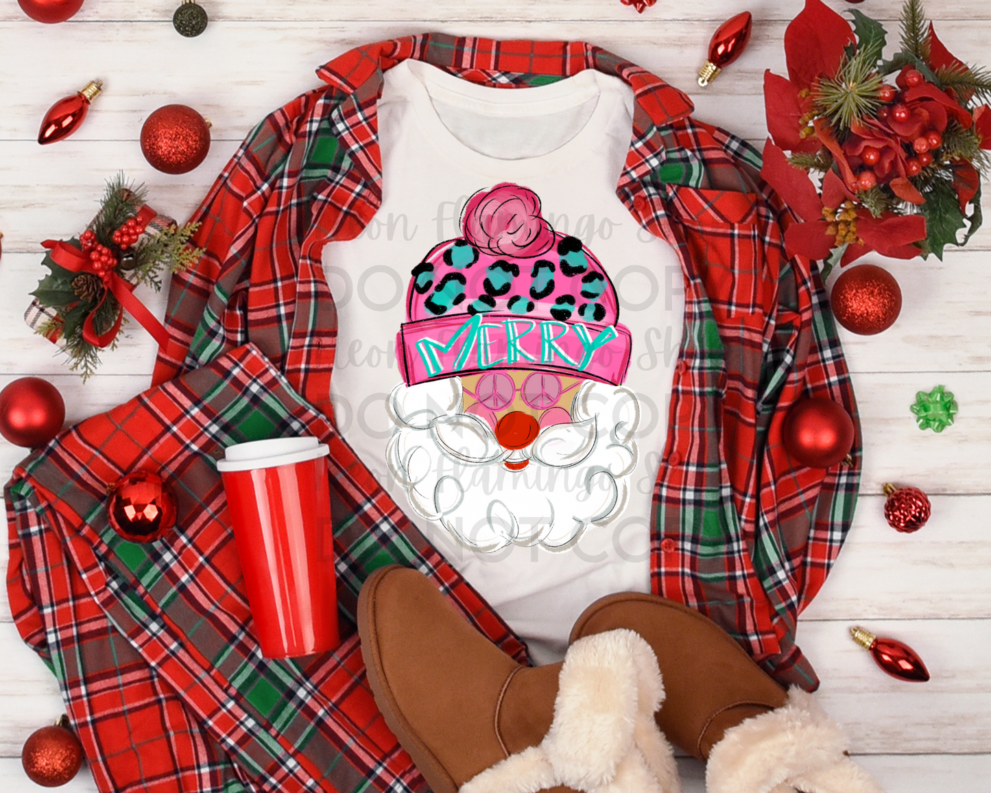 Merry Santa Pink