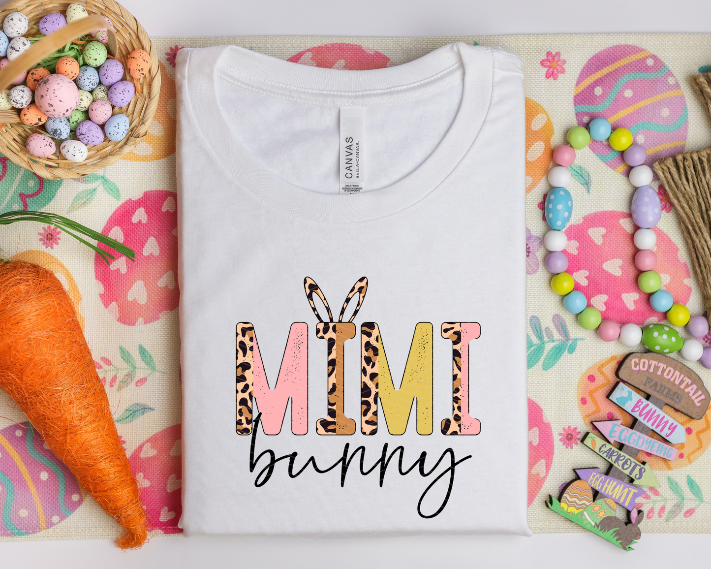 Mimi Bunny Half Leopard | 2 Colors | DTF TRANSFER