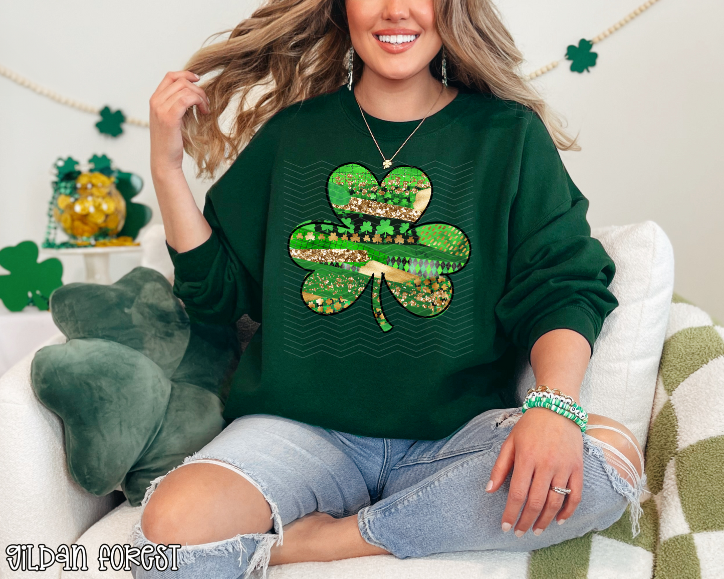 Mixed Brush Clover DTF TRANSFER