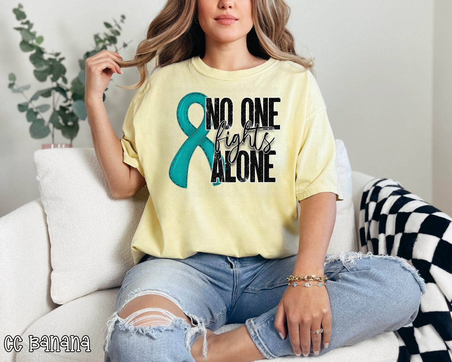 No One Fights Alone Teal