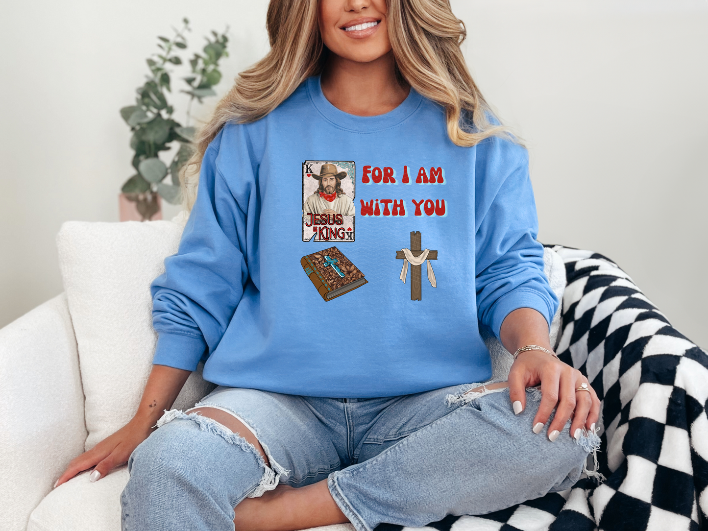 No Dusty Bibles Cowboy Jesus DTF TRANSFER