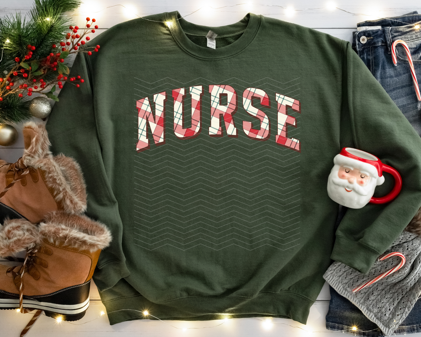 Nurse Plaid DTF TRANSFER