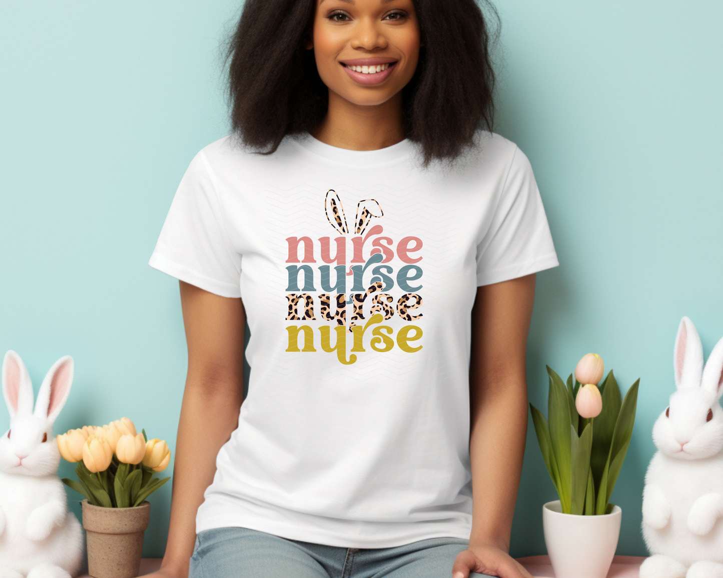 Nurse Stacked | 2 Colors | DTF TRANSFER