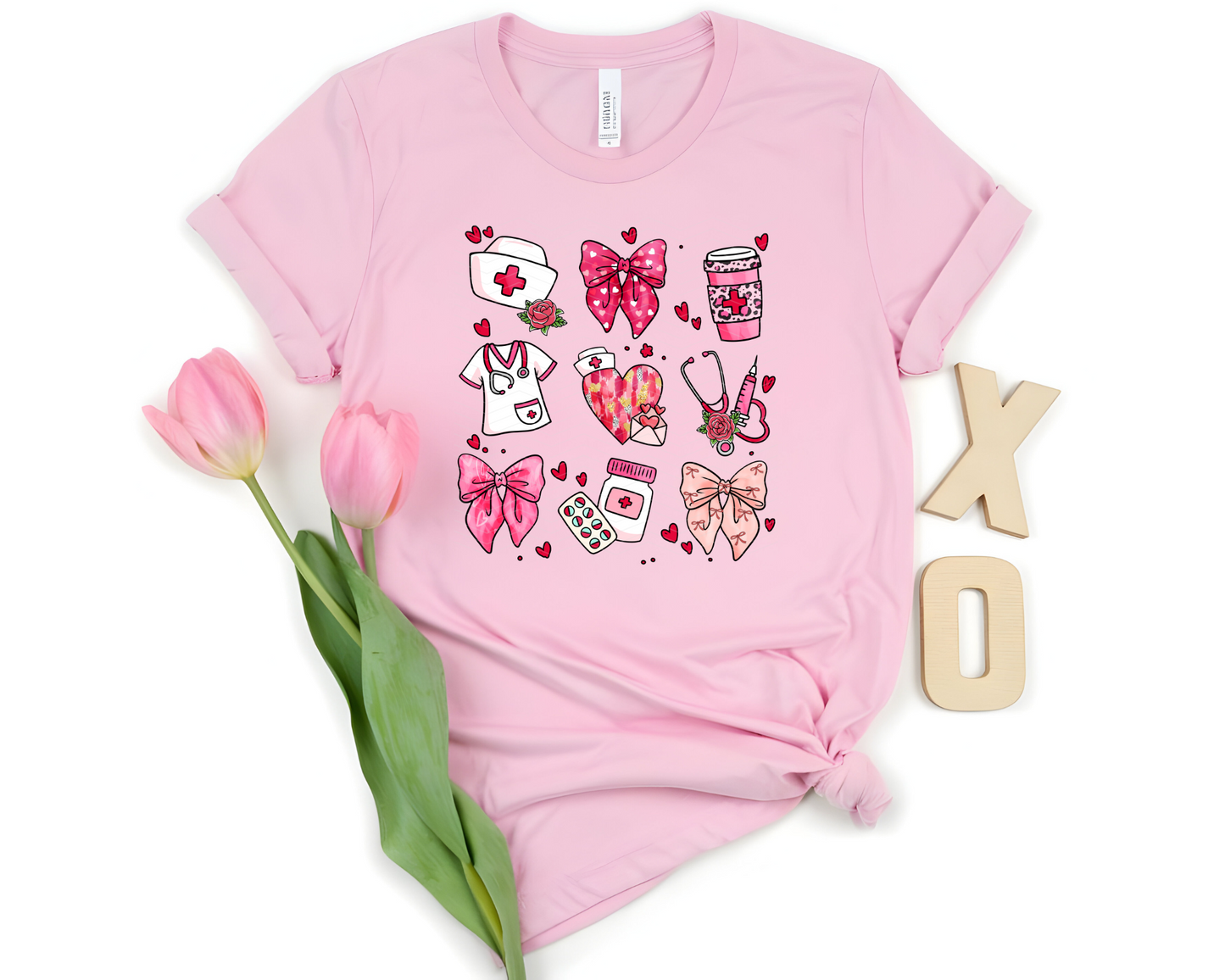 Nurse Valentine Collage DTF TRANSFER