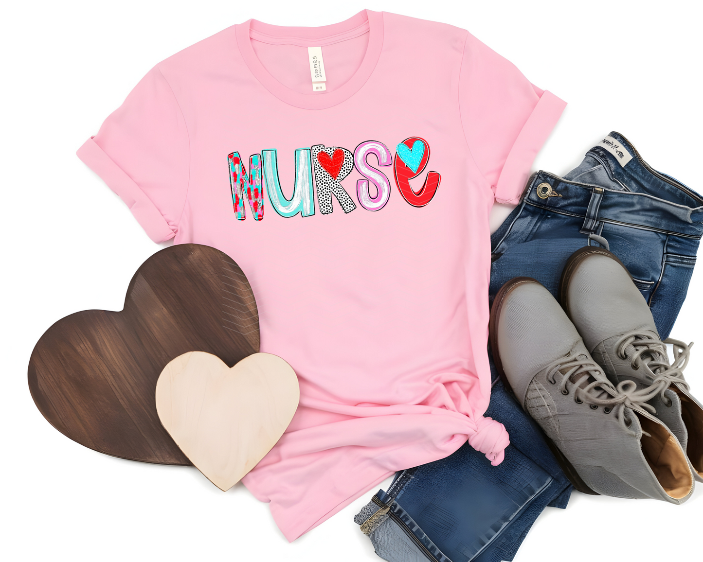 Nurse Hearts Poppy Alpha DTF TRANSFER