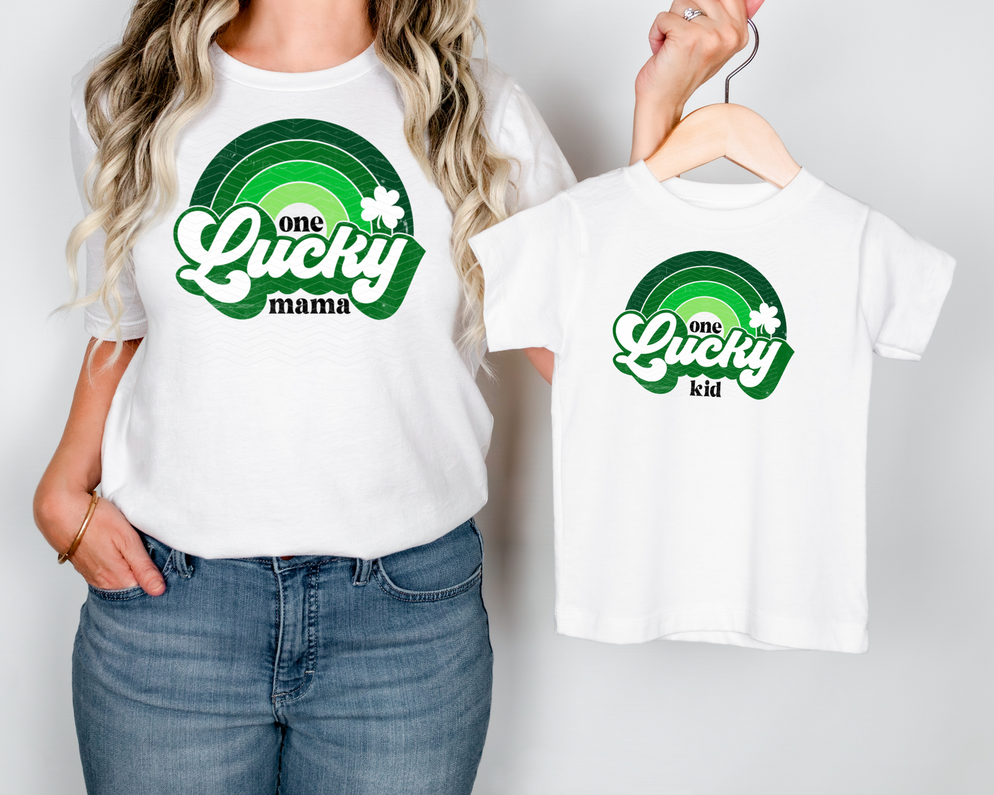 One Lucky Mama & Kid DTF TRANSFER