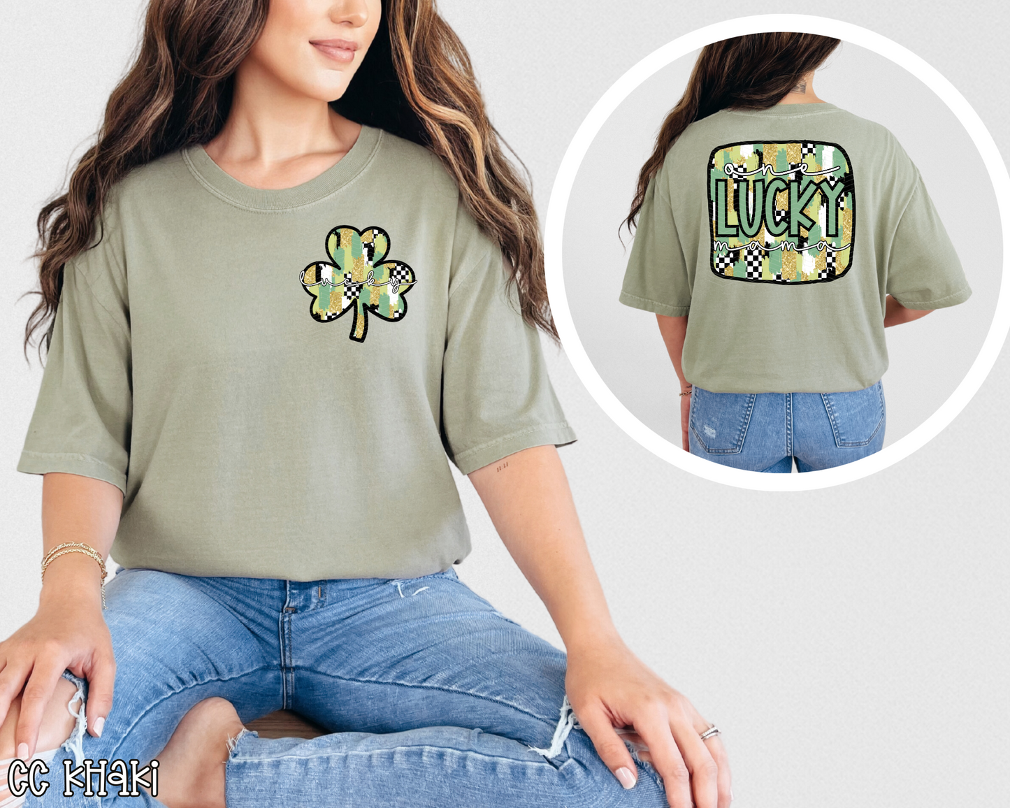 Lucky Clover Brushstroke DTF TRANSFER