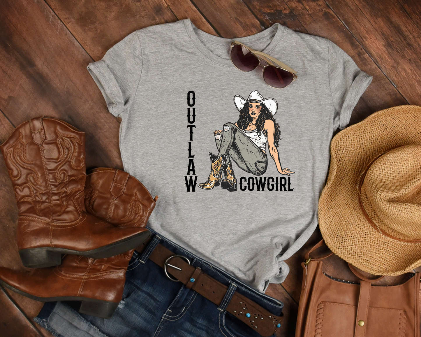 Outlaw Cowgirl DTF TRANSFER