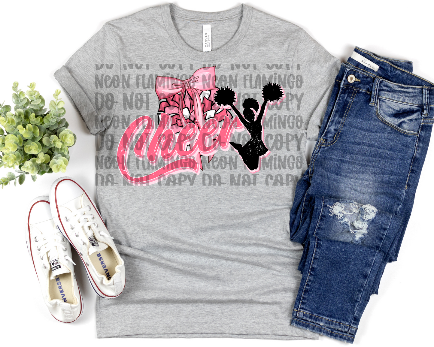 Pink Cheer Bow