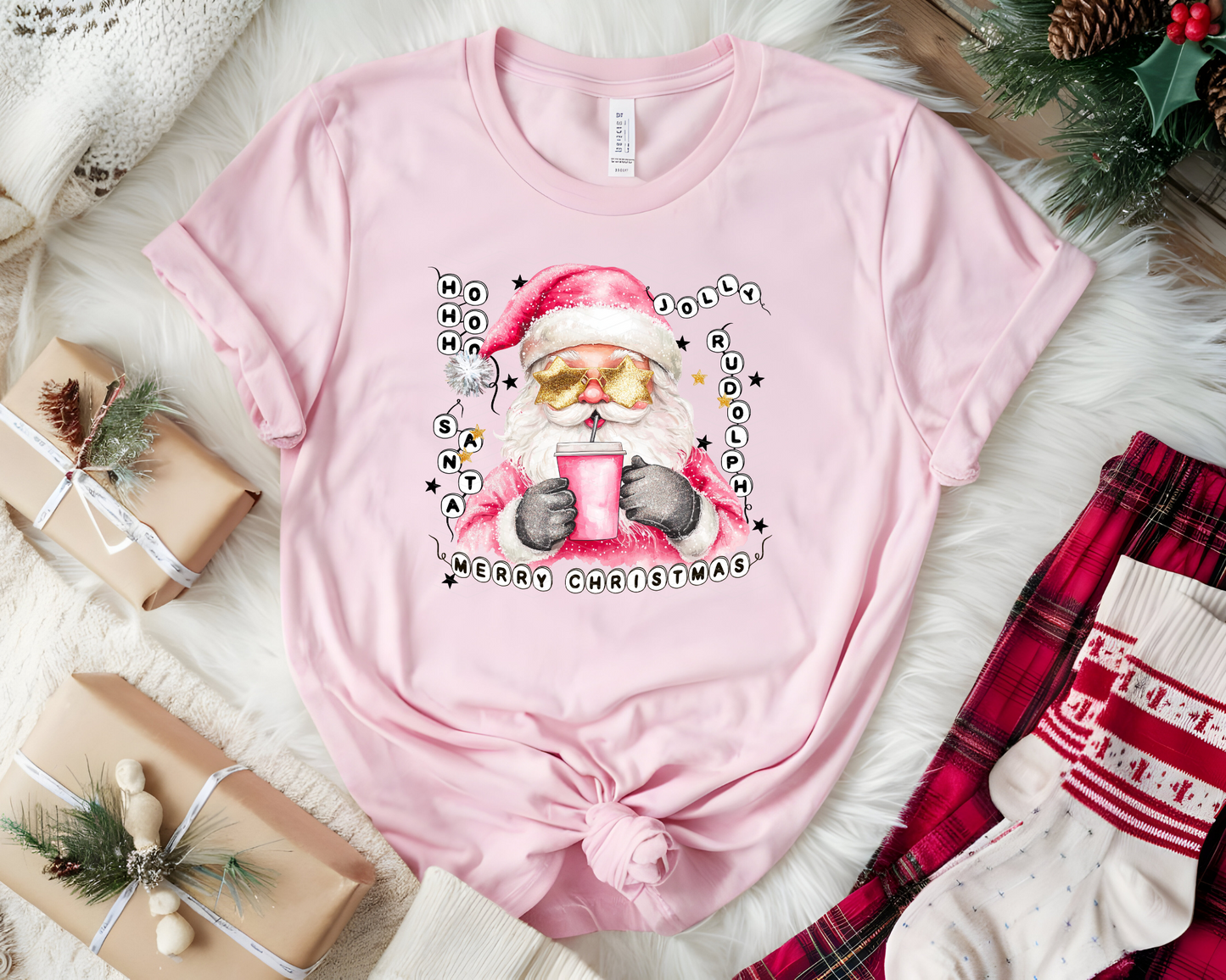 Preppy Santa DTF TRANSFER