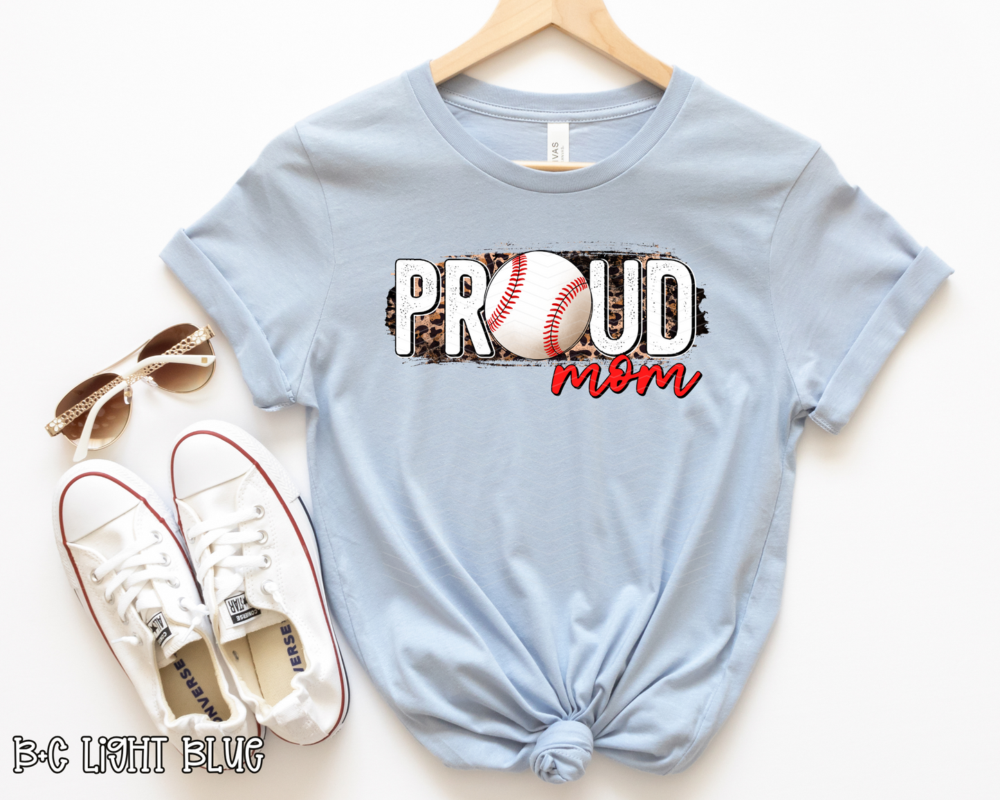 Proud Mom Baseball DTF TRANSFER