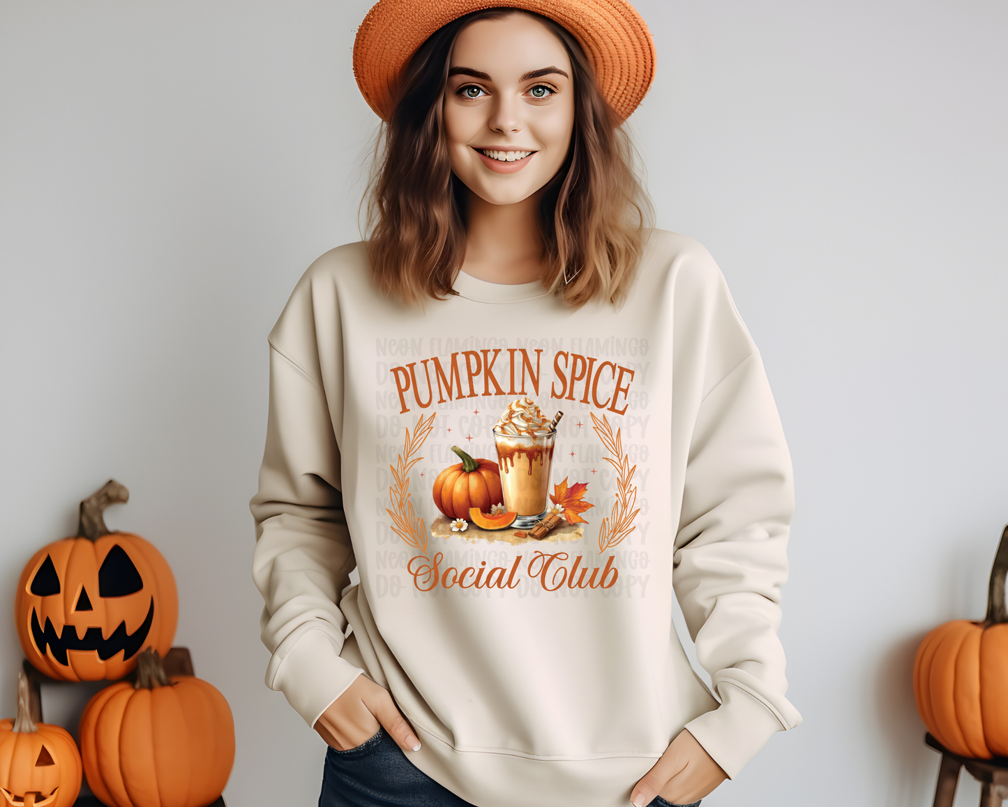 Pumpkins Spice Social Club DTF TRANSFER